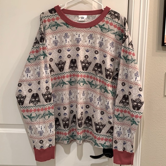 Hanna Andersson Unisex Star Wars Christmas Pajama Top Size Large - Picture 1 of 6